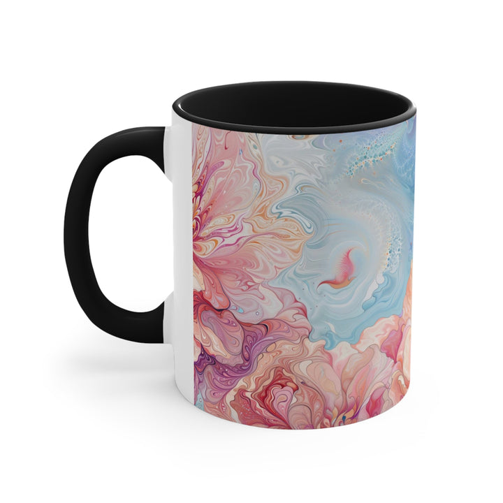 Ethereal Floral Whirl - Accent Coffee Mug - Mug - g(0D·IO) - Pink - 11oz -