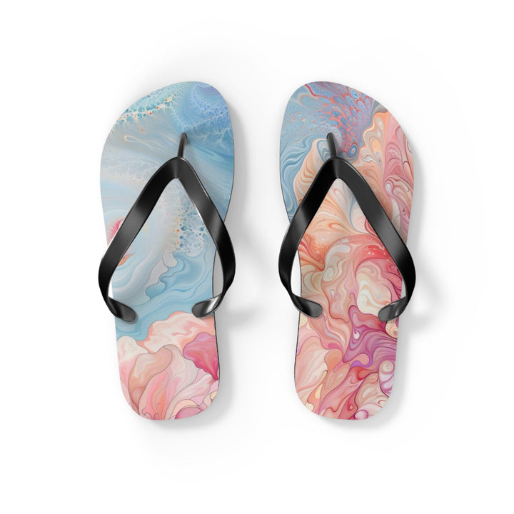 Ethereal Floral Whirl - Flip Flops - Shoes - g(0D·IO) - S - Black sole -