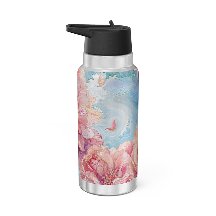 Ethereal Floral Whirl - Gator Tumbler 32oz - Mug - g(0D·IO) - Silver - 32oz -