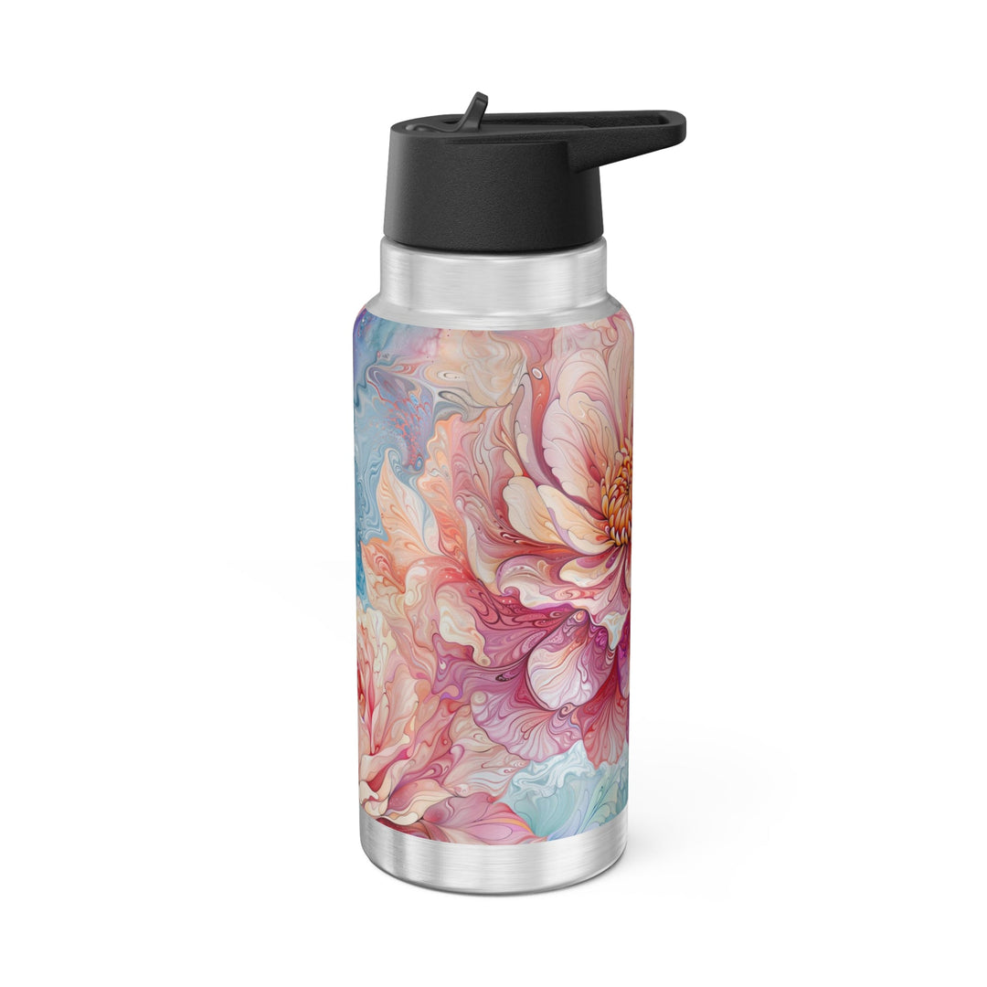 Ethereal Floral Whirl - Gator Tumbler 32oz - Mug - g(0D·IO) - Silver - 32oz -