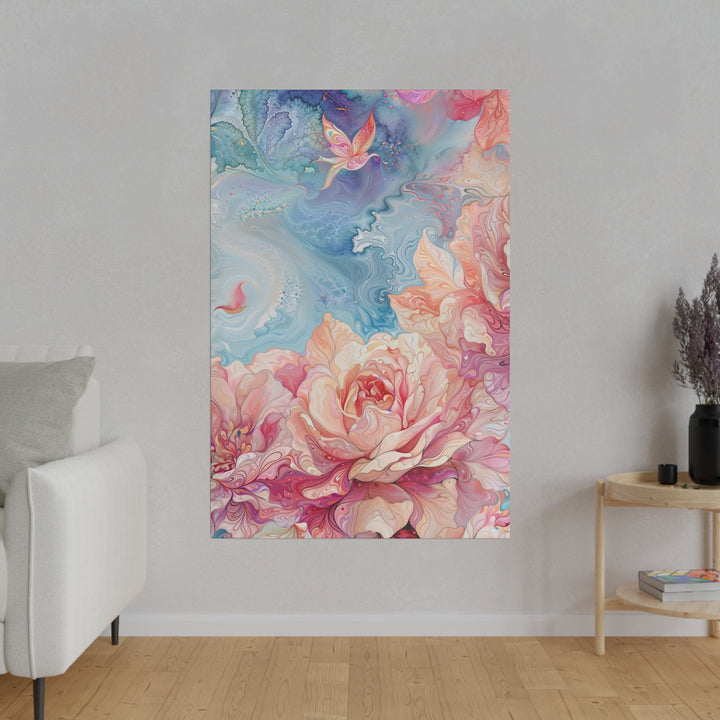 Ethereal Floral Whirl - Matte Canvas - Canvas - g(0D·IO) - 32" x 32" (Square) - 0.75'' -