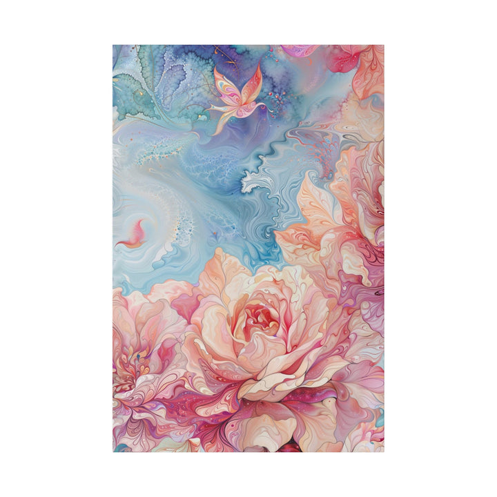 Ethereal Floral Whirl - Matte Canvas - Canvas - g(0D·IO) - 32″ x 48″ (Vertical) - 0.75'' -