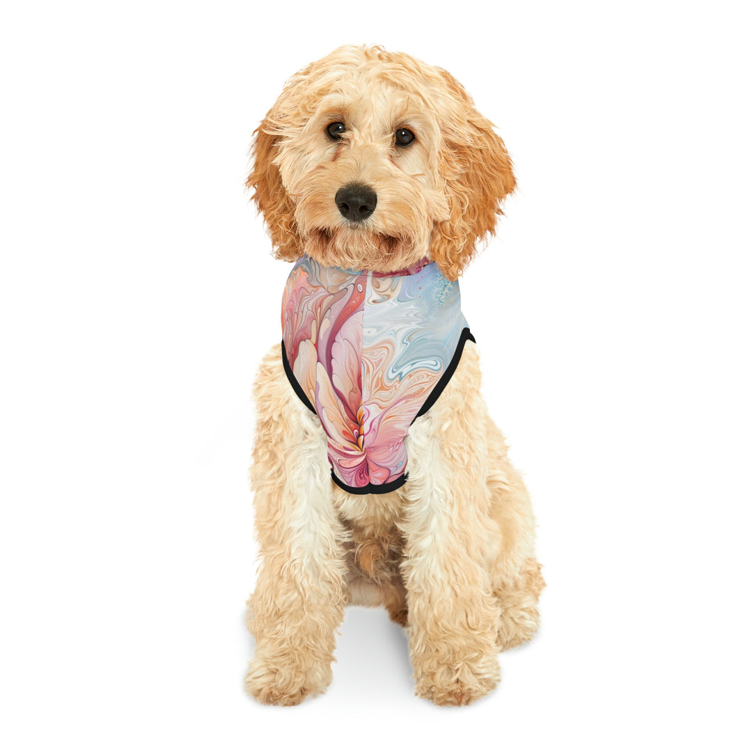 Ethereal Floral Whirl - Pet Hoodie - Pets - g(0D·IO) - XXS - Black Rib -