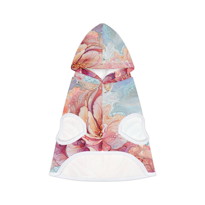 Ethereal Floral Whirl - Pet Hoodie - Pets - g(0D·IO) - XXS - White Rib -