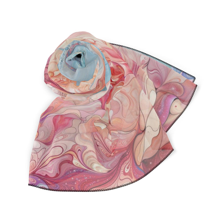 Ethereal Floral Whirl - Poly Scarf - Accessories - g(0D·IO) - Poly chiffon - 50" × 50" -