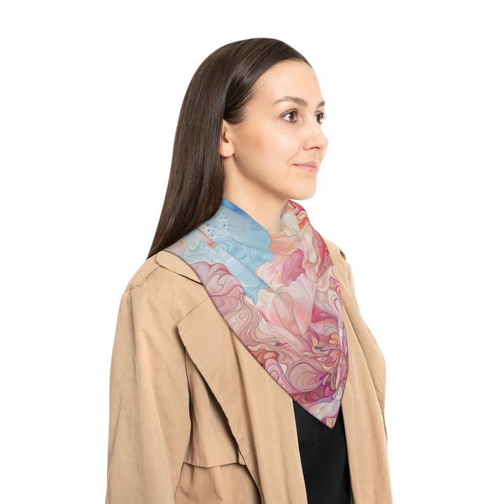 Ethereal Floral Whirl - Poly Scarf - Accessories - g(0D·IO) - Poly chiffon - 50" × 50" -