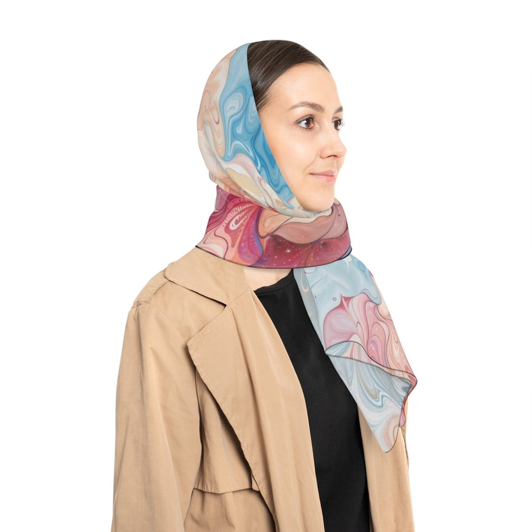 Ethereal Floral Whirl - Poly Scarf - Accessories - g(0D·IO) - Poly chiffon - 50" × 50" -