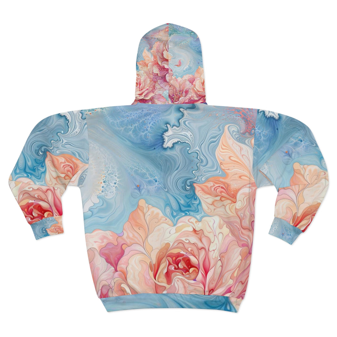 Ethereal Floral Whirl - Unisex Zip Hoodie - All Over Prints - g(0D·IO) - XS - -