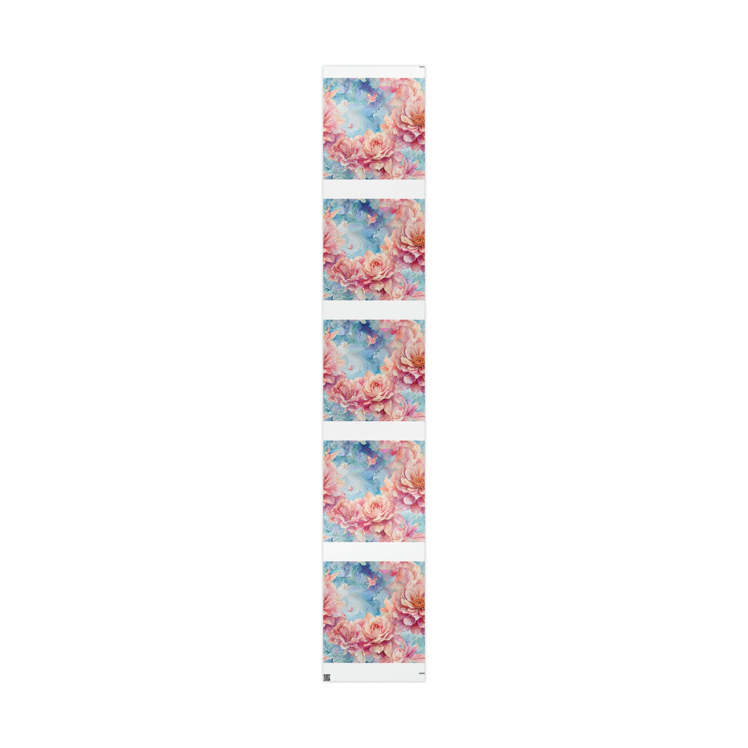 Ethereal Floral Whirl - Wrapping Paper - Home Decor - g(0D·IO) - 30" x 180" - Glossy -