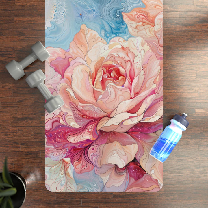 Ethereal Floral Whirl - Yoga Mat - Home Decor - g(0D·IO) - 24” x 68” - -