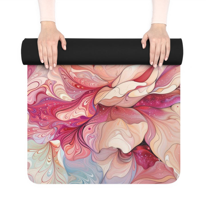 Ethereal Floral Whirl - Yoga Mat - Home Decor - g(0D·IO) - 24” x 68” - -