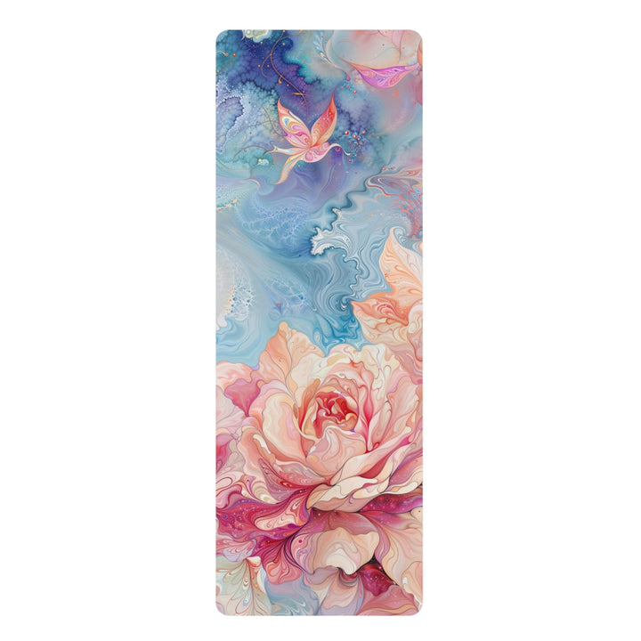 Ethereal Floral Whirl - Yoga Mat - Home Decor - g(0D·IO) - 24” x 68” - -