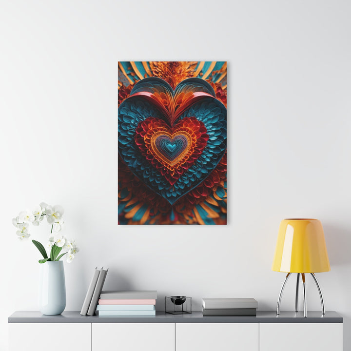 Ethereal Heart Mandala - Acrylic Prints (French Cleat Hanging) - Home Decor - g(0D·IO) - 24" x 36" (Vertical) - 0.25'' -