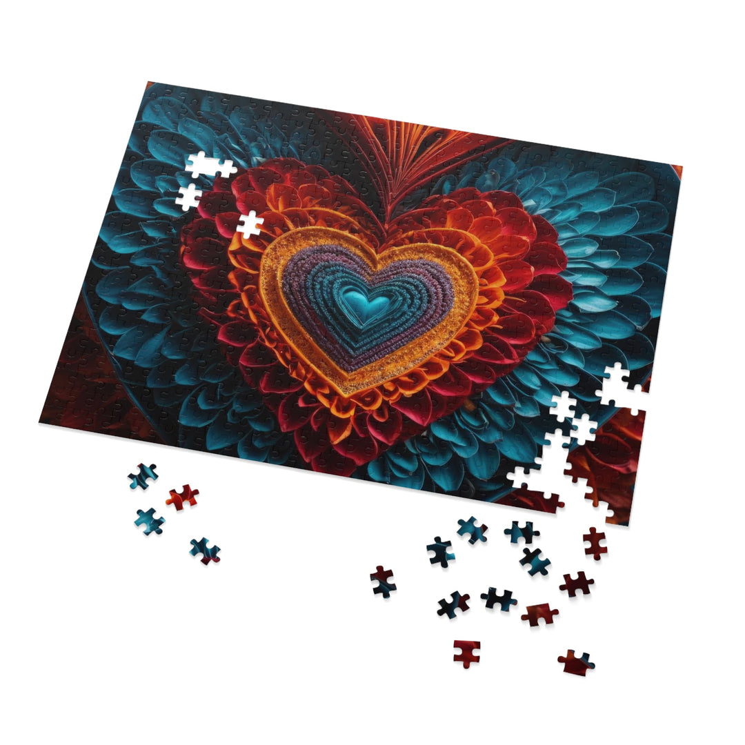 Ethereal Heart Mandala - Jigsaw Puzzle (100, 252, 500, 1000 pieces) - Puzzle - g(0D·IO) - 29.25" × 19.75" (1000 pcs) - -