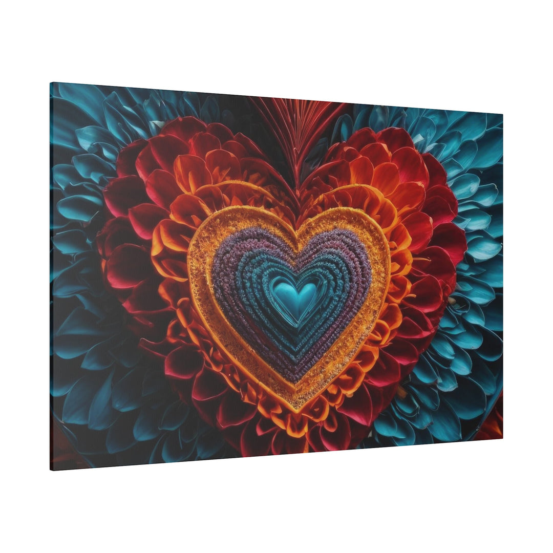 Ethereal Heart Mandala - Matte Canvas - Canvas - g(0D·IO) - 32" x 32" (Square) - 0.75'' -