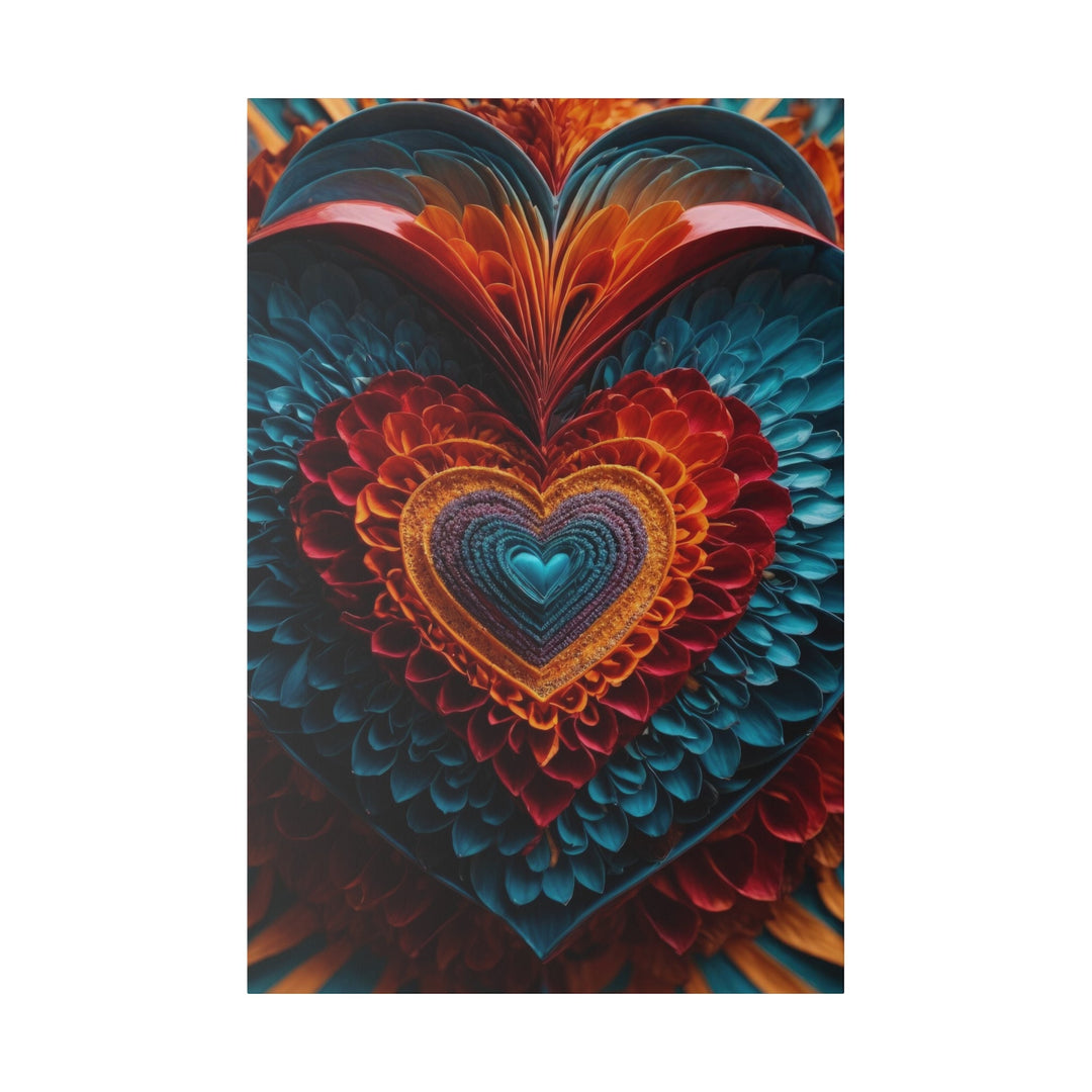 Ethereal Heart Mandala - Matte Canvas - Canvas - g(0D·IO) - 32″ x 48″ (Vertical) - 0.75'' -