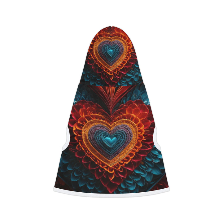 Ethereal Heart Mandala - Pet Hoodie - Pets - g(0D·IO) - XXS - Black Rib -