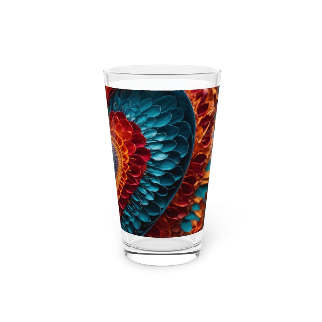 Ethereal Heart Mandala - Pint Glass - Mug - g(0D·IO) - 16oz - -