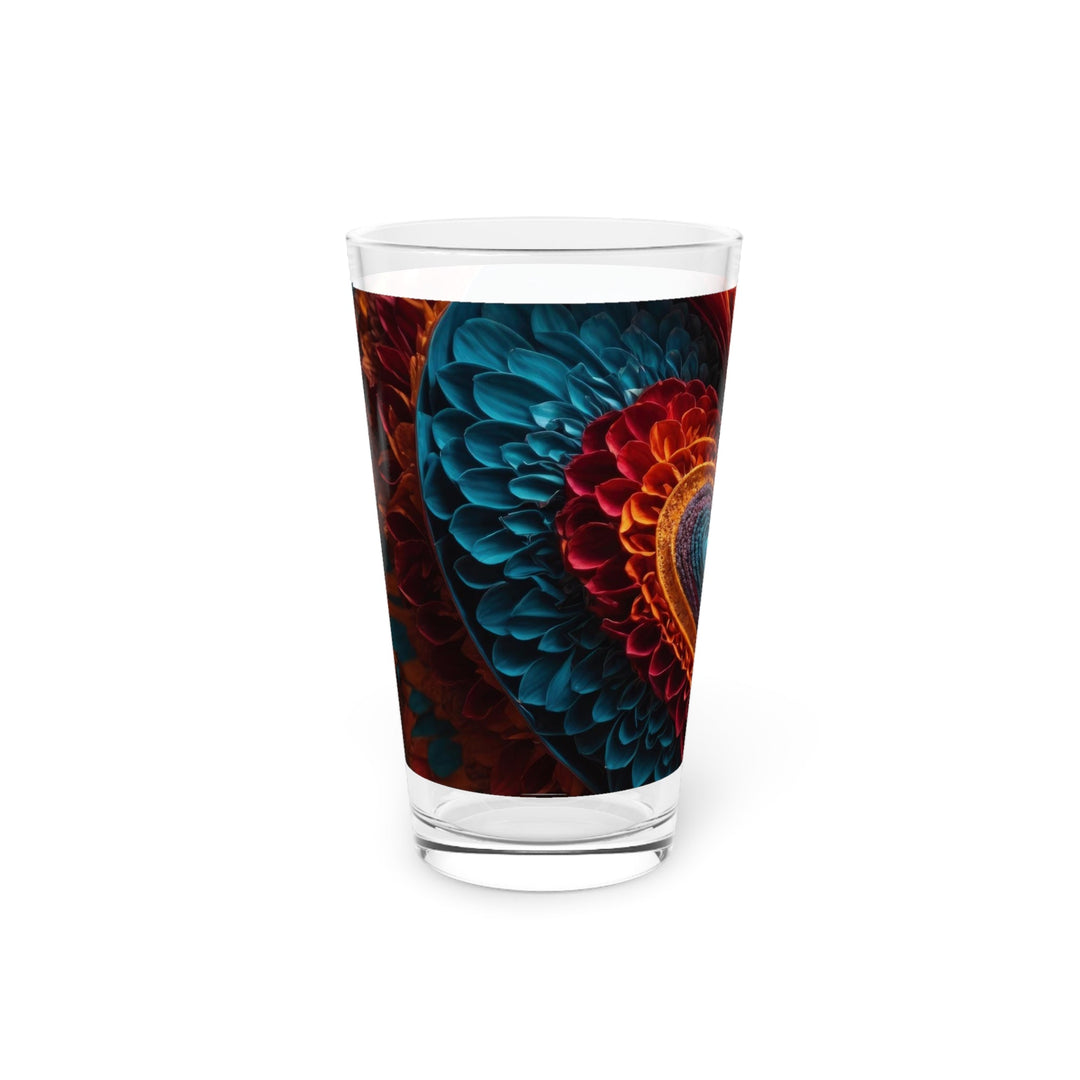 Ethereal Heart Mandala - Pint Glass - Mug - g(0D·IO) - 16oz - -