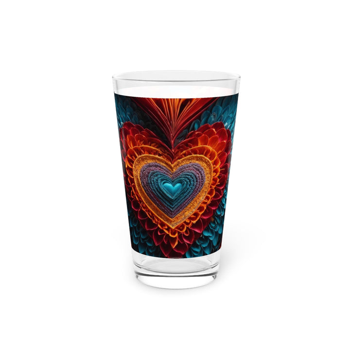 Ethereal Heart Mandala - Pint Glass - Mug - g(0D·IO) - 16oz - -