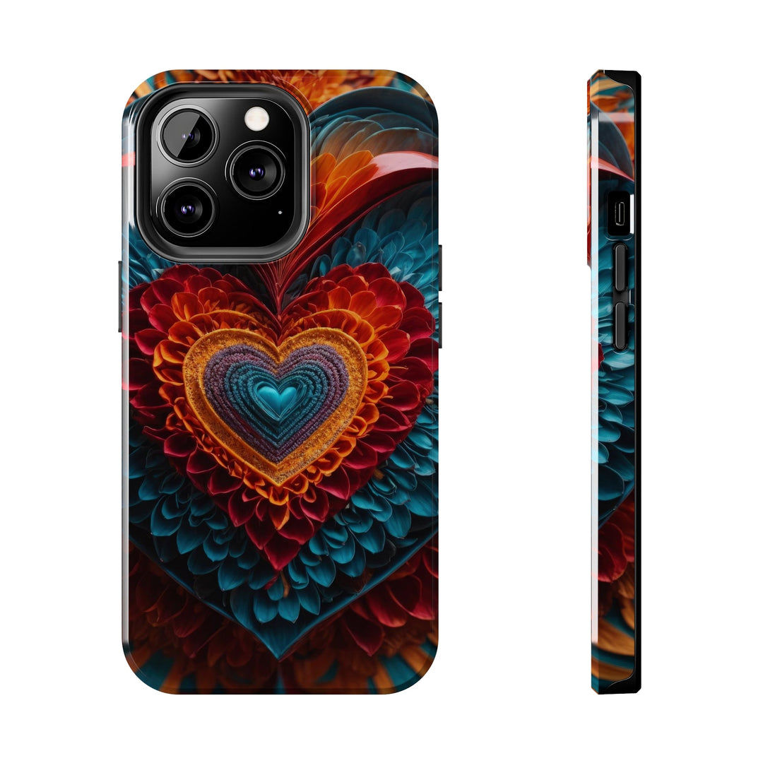 Ethereal Heart Mandala - Tough Phone Case - Phone Case - g(0D·IO) - iPhone 13 Pro - -