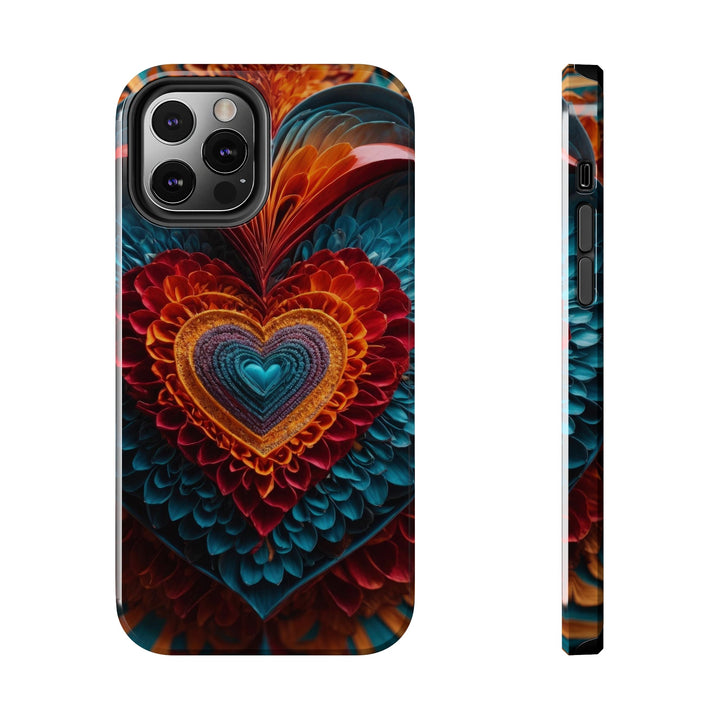 Ethereal Heart Mandala - Tough Phone Case - Phone Case - g(0D·IO) - iPhone 12 Pro - -