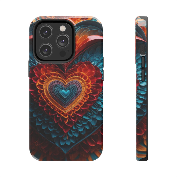 Ethereal Heart Mandala - Tough Phone Case - Phone Case - g(0D·IO) - iPhone 14 Pro - -