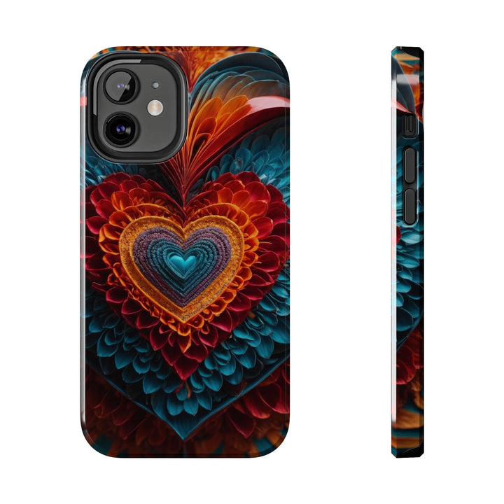 Ethereal Heart Mandala - Tough Phone Case - Phone Case - g(0D·IO) - iPhone 12 Mini - -