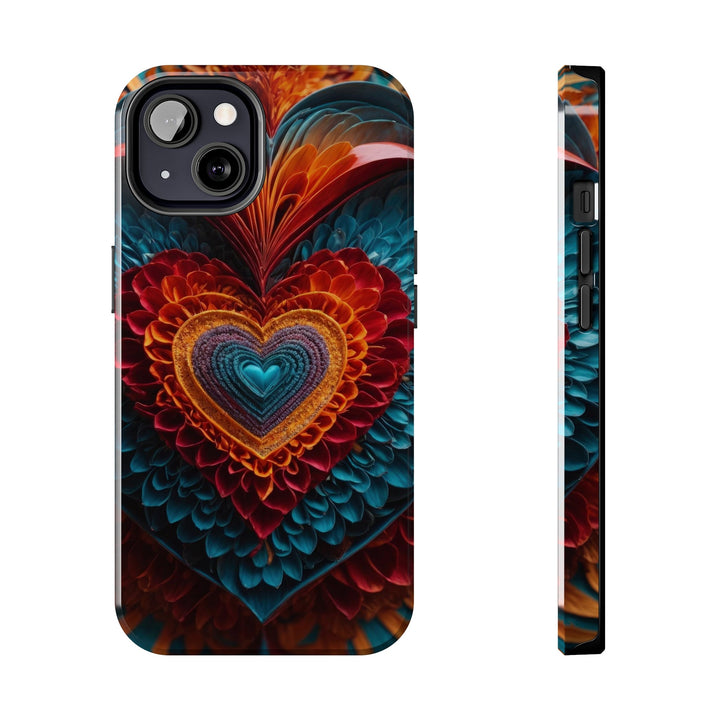 Ethereal Heart Mandala - Tough Phone Case - Phone Case - g(0D·IO) - iPhone 13 - -