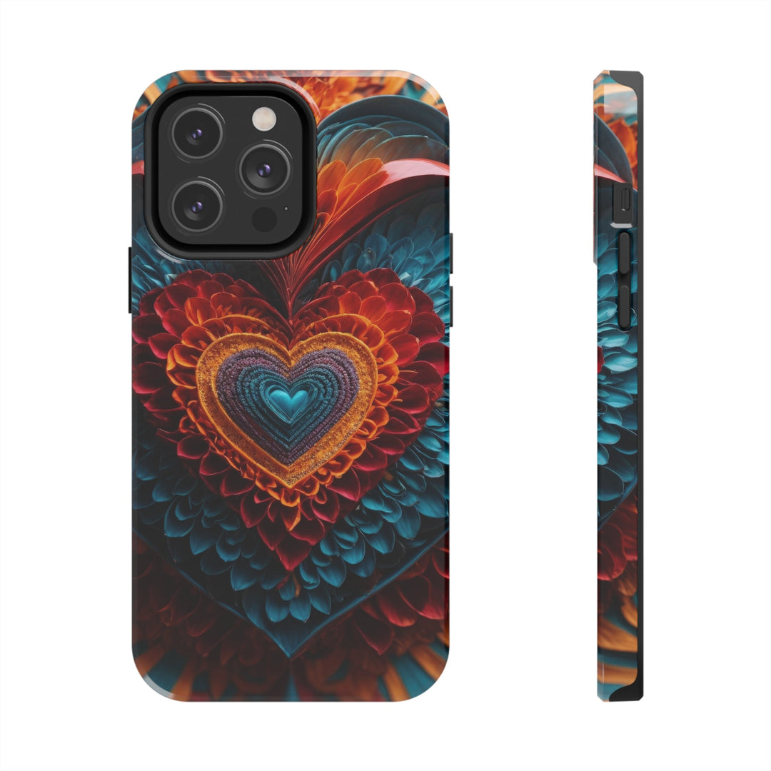 Ethereal Heart Mandala - Tough Phone Case - Phone Case - g(0D·IO) - iPhone 14 Pro Max - -