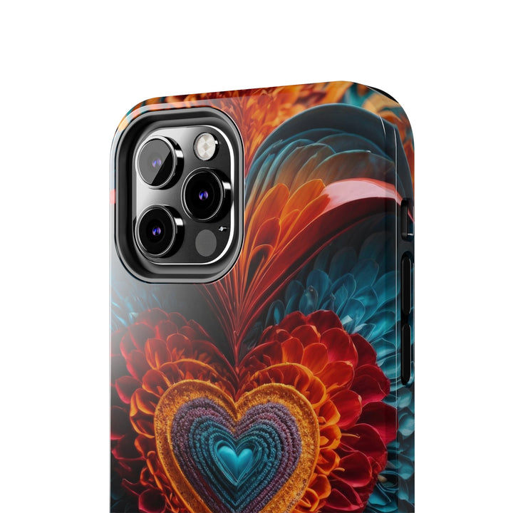 Ethereal Heart Mandala - Tough Phone Case - Phone Case - g(0D·IO) - iPhone 13 Mini - -