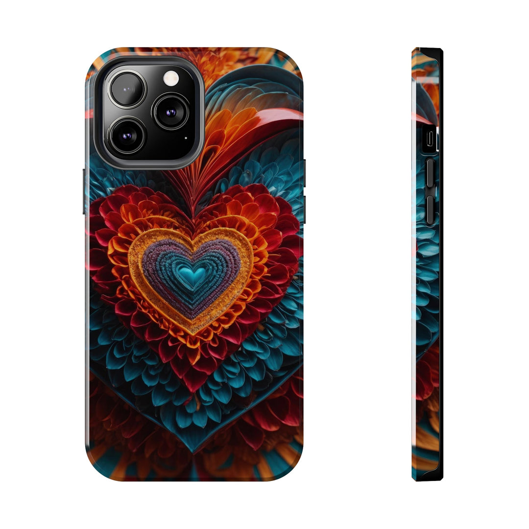 Ethereal Heart Mandala - Tough Phone Case - Phone Case - g(0D·IO) - iPhone 13 Pro Max - -