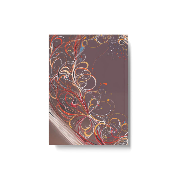 Ethereal Heart Whorls - Hard Backed Journal - Paper products - g(0D·IO) - Graph - A5 - White