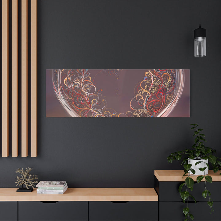 Ethereal Heart Whorls - Matte Canvas Print 1.25" - Canvas - g(0D·IO) - 36" x 36" - 1.25" -