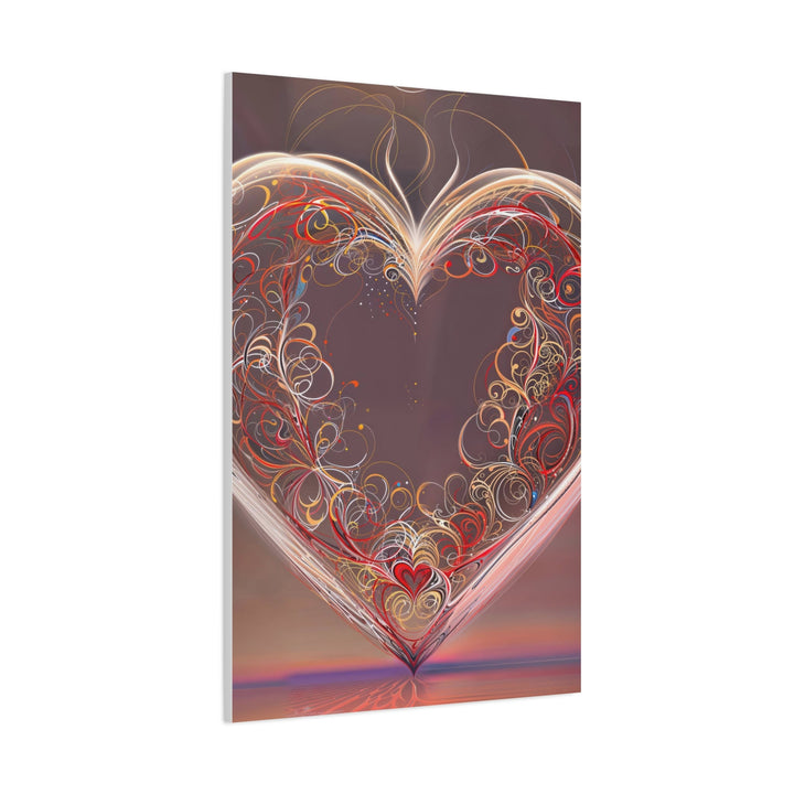 Ethereal Heart Whorls - Matte Canvas Print 1.25" - Canvas - g(0D·IO) - 36" x 36" - 1.25" -