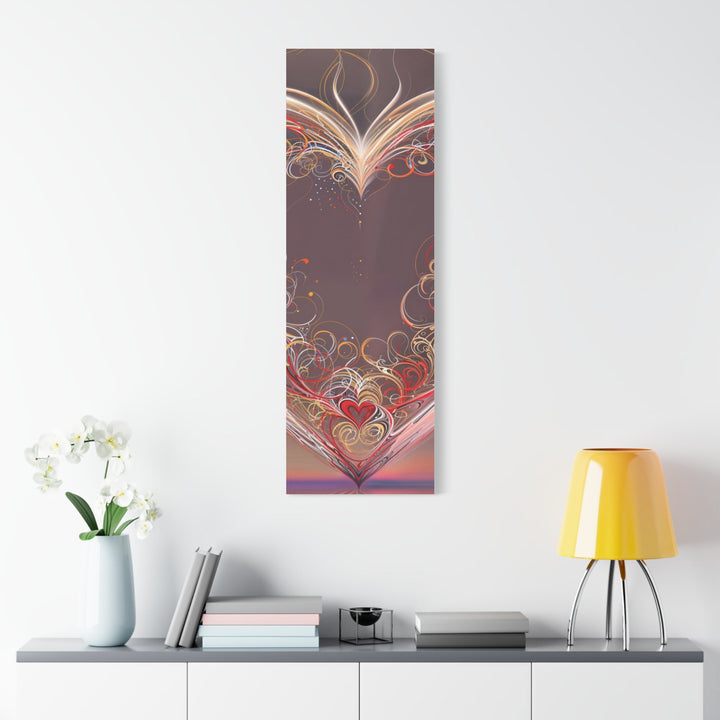Ethereal Heart Whorls - Matte Canvas Print 1.25" - Canvas - g(0D·IO) - 36" x 36" - 1.25" -