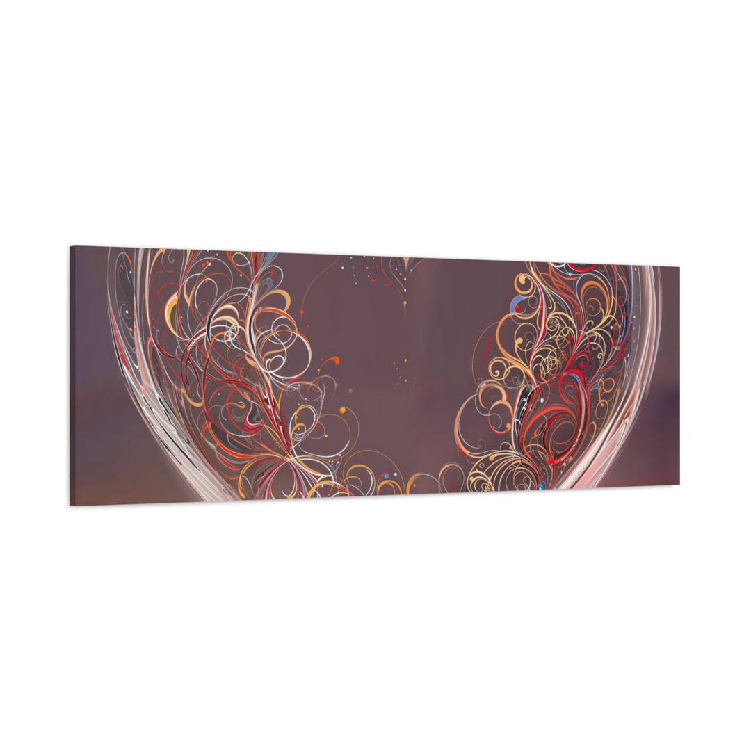 Ethereal Heart Whorls - Matte Canvas Print 1.25" - Canvas - g(0D·IO) - 36" x 36" - 1.25" -