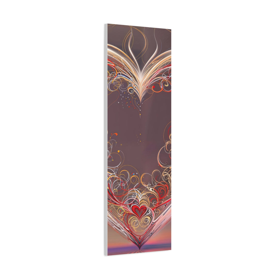 Ethereal Heart Whorls - Matte Canvas Print 1.25" - Canvas - g(0D·IO) - 36" x 36" - 1.25" -