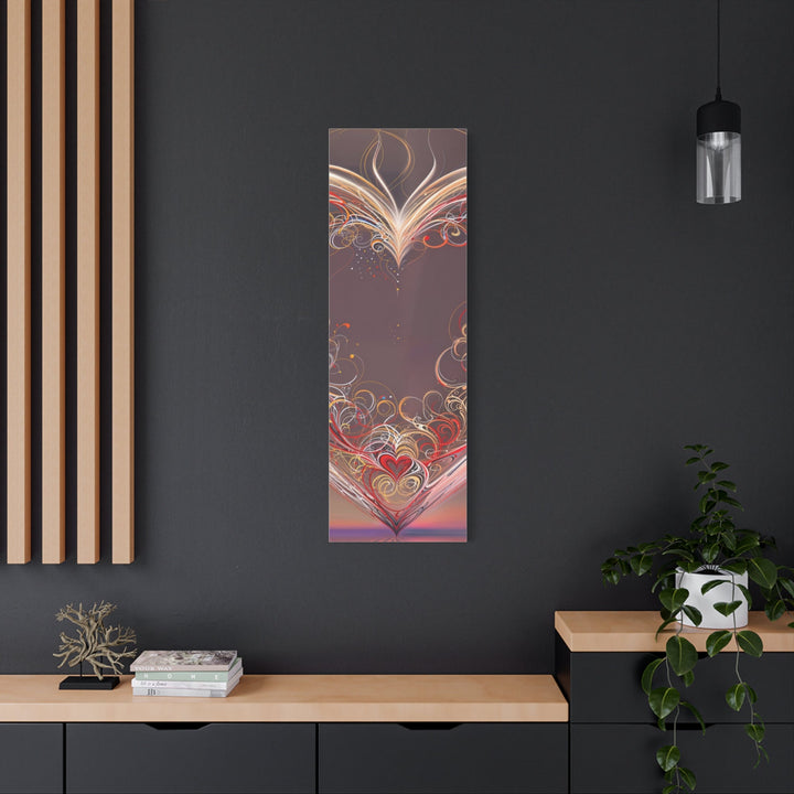 Ethereal Heart Whorls - Matte Canvas Print 1.25" - Canvas - g(0D·IO) - 36" x 36" - 1.25" -