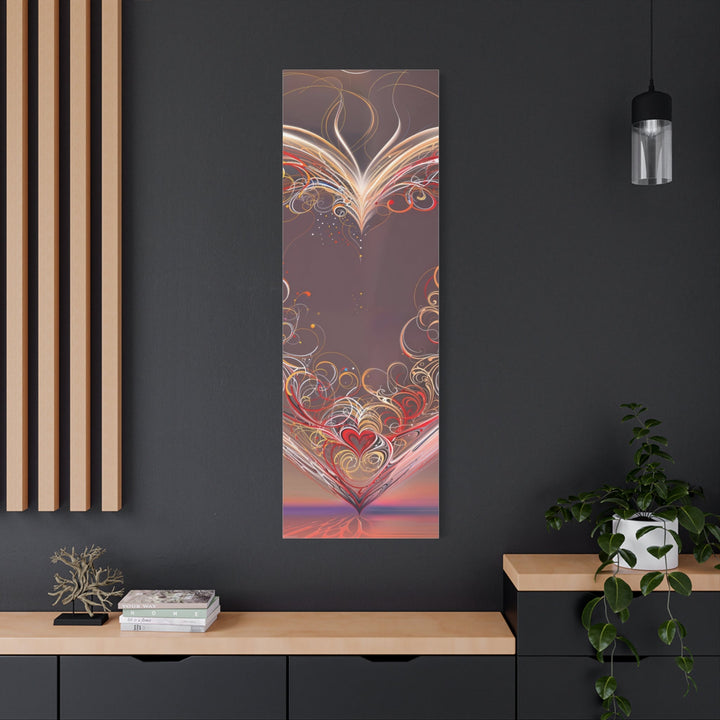 Ethereal Heart Whorls - Matte Canvas Print 1.25" - Canvas - g(0D·IO) - 36" x 36" - 1.25" -