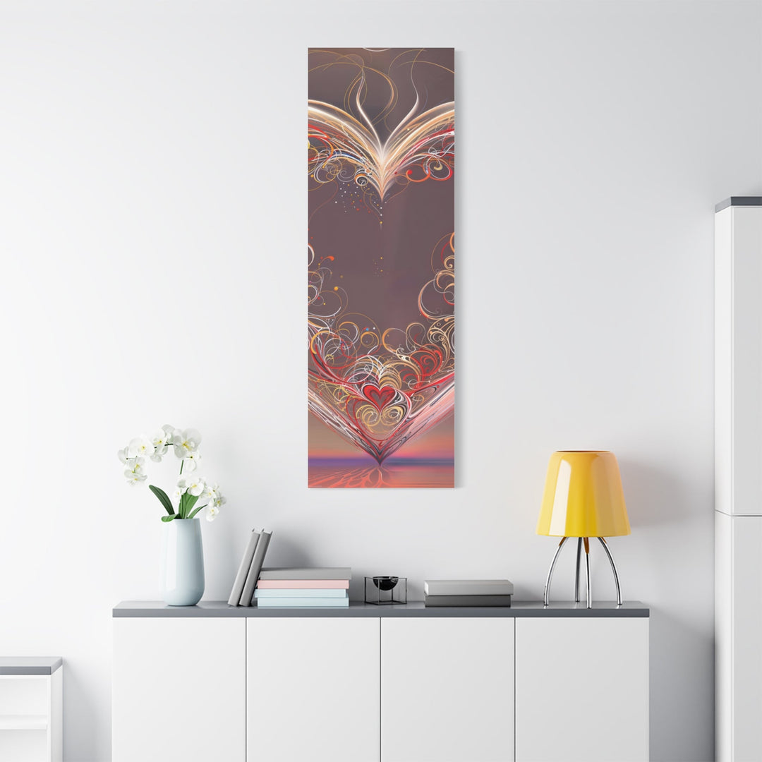 Ethereal Heart Whorls - Matte Canvas Print 1.25" - Canvas - g(0D·IO) - 36" x 36" - 1.25" -