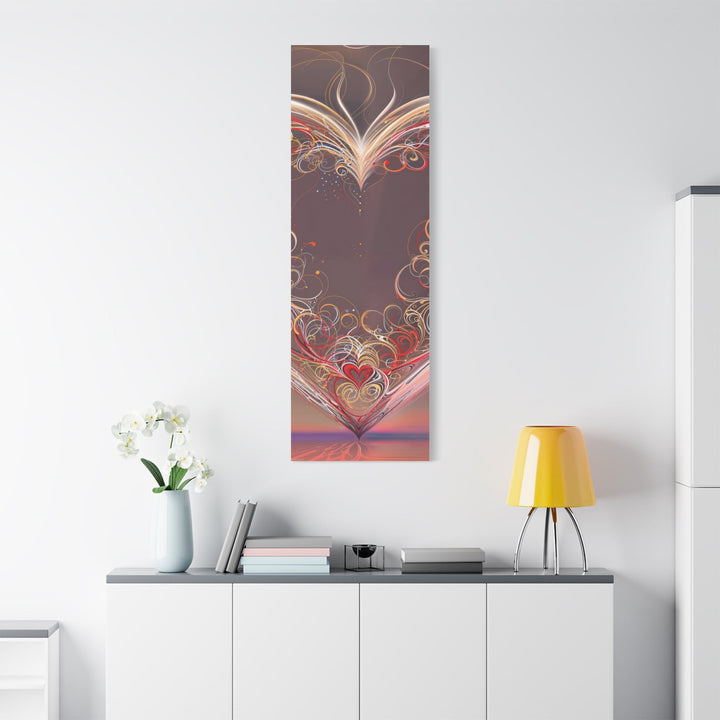 Ethereal Heart Whorls - Matte Canvas Print 1.25" - Canvas - g(0D·IO) - 36" x 36" - 1.25" -