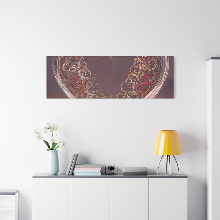 Ethereal Heart Whorls - Matte Canvas Print 1.25" - Canvas - g(0D·IO) - 36" x 36" - 1.25" -