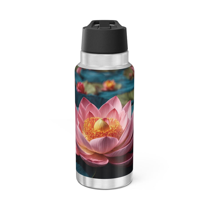 Ethereal Lotus Blossoms - Gator Tumbler 32oz - Mug - g(0D·IO) - Silver - 32oz -