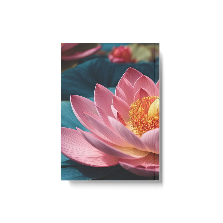 Ethereal Lotus Blossoms - Hard Backed Journal - Paper products - g(0D·IO) - Graph - A5 - White