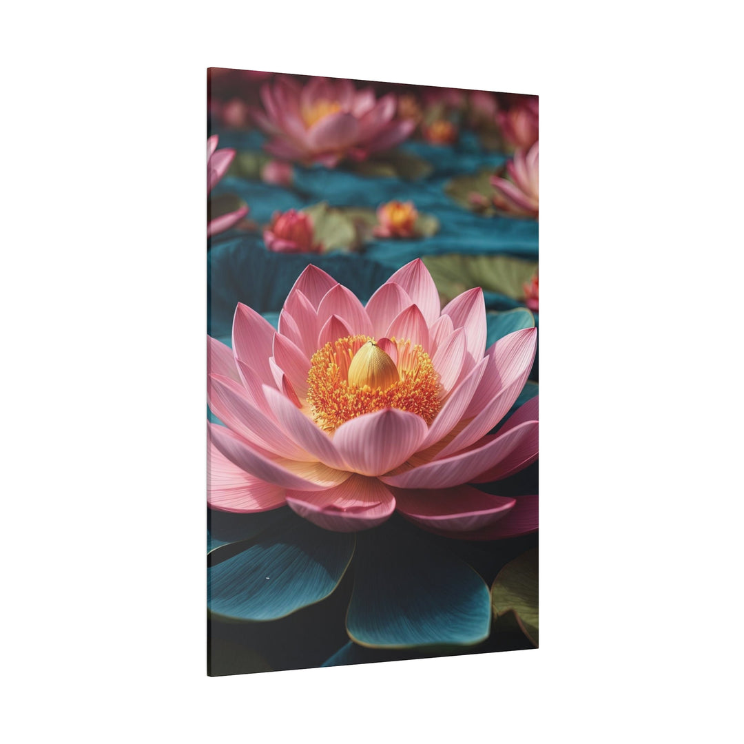 Ethereal Lotus Blossoms - Matte Canvas - Canvas - g(0D·IO) - 32" x 32" (Square) - 0.75'' -