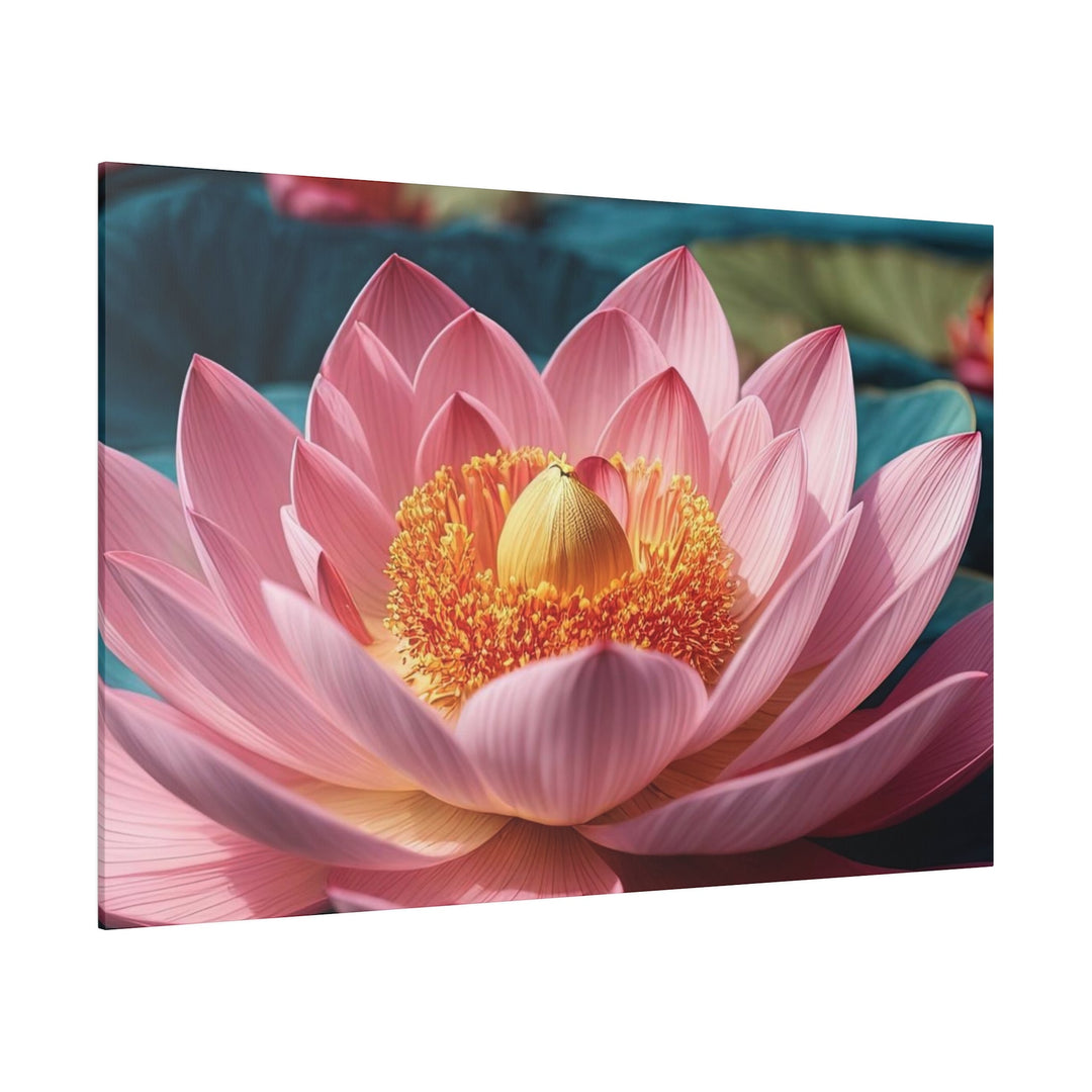 Ethereal Lotus Blossoms - Matte Canvas - Canvas - g(0D·IO) - 32" x 32" (Square) - 0.75'' -