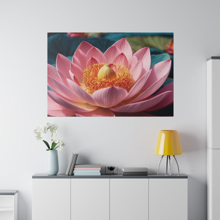 Ethereal Lotus Blossoms - Matte Canvas - Canvas - g(0D·IO) - 32" x 32" (Square) - 0.75'' -