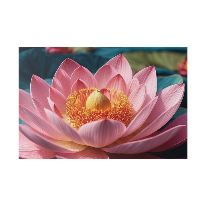 Ethereal Lotus Blossoms - Matte Canvas - Canvas - g(0D·IO) - 48″ x 32″ (Horizontal) - 0.75'' -