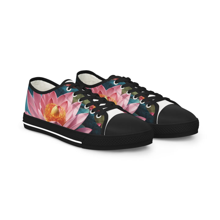 Ethereal Lotus Blossoms - Men's Lowtop Sneakers - Shoes - g(0D·IO) - US 5 - Black sole -